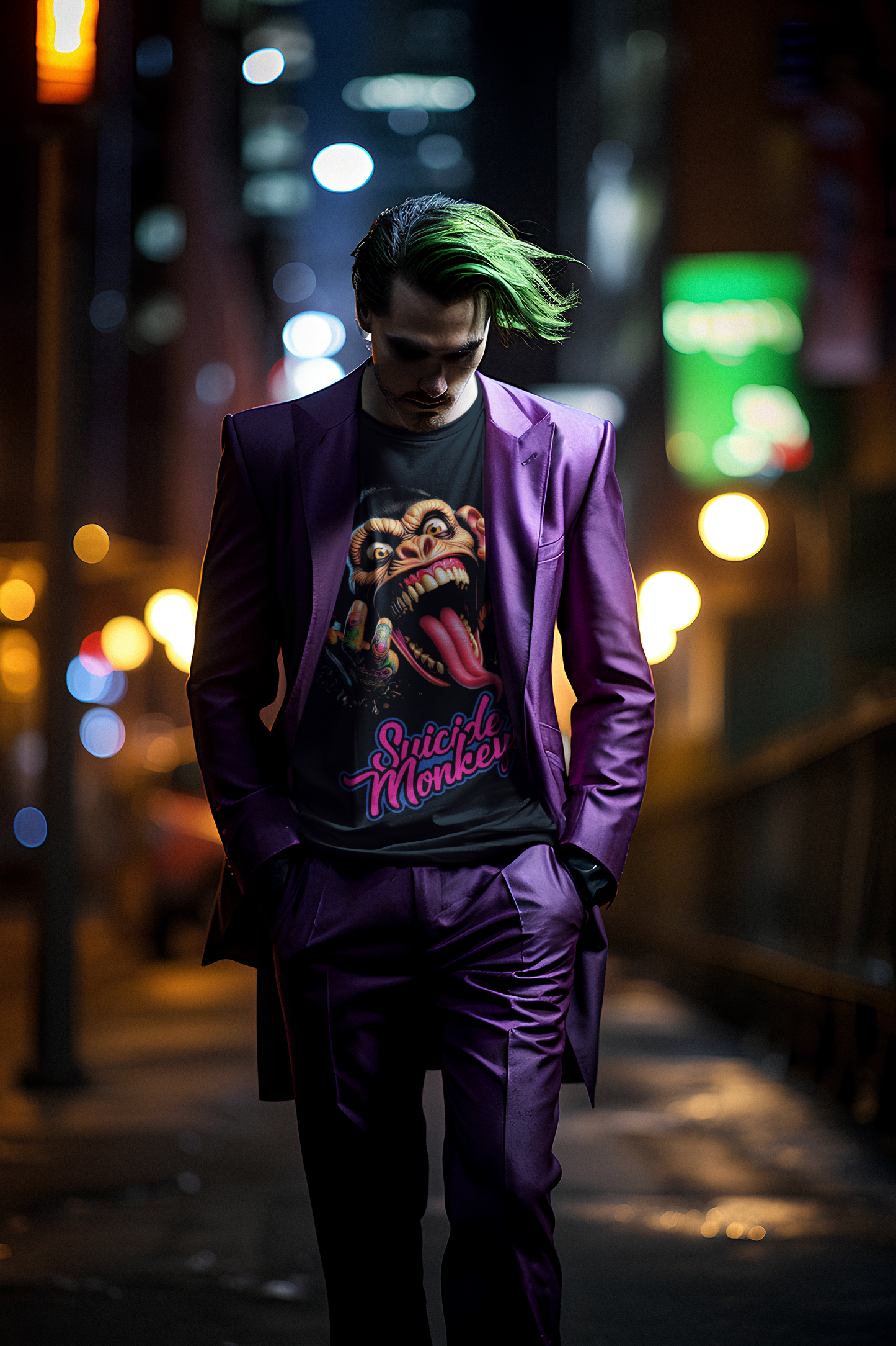 T-Shirt Suicide Joker Monkeys *Oversize*