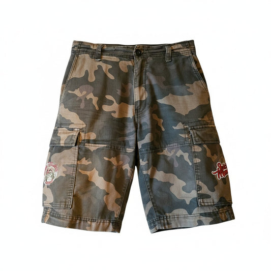 Suicide Monkeys Militär Cargo Camo Shorts