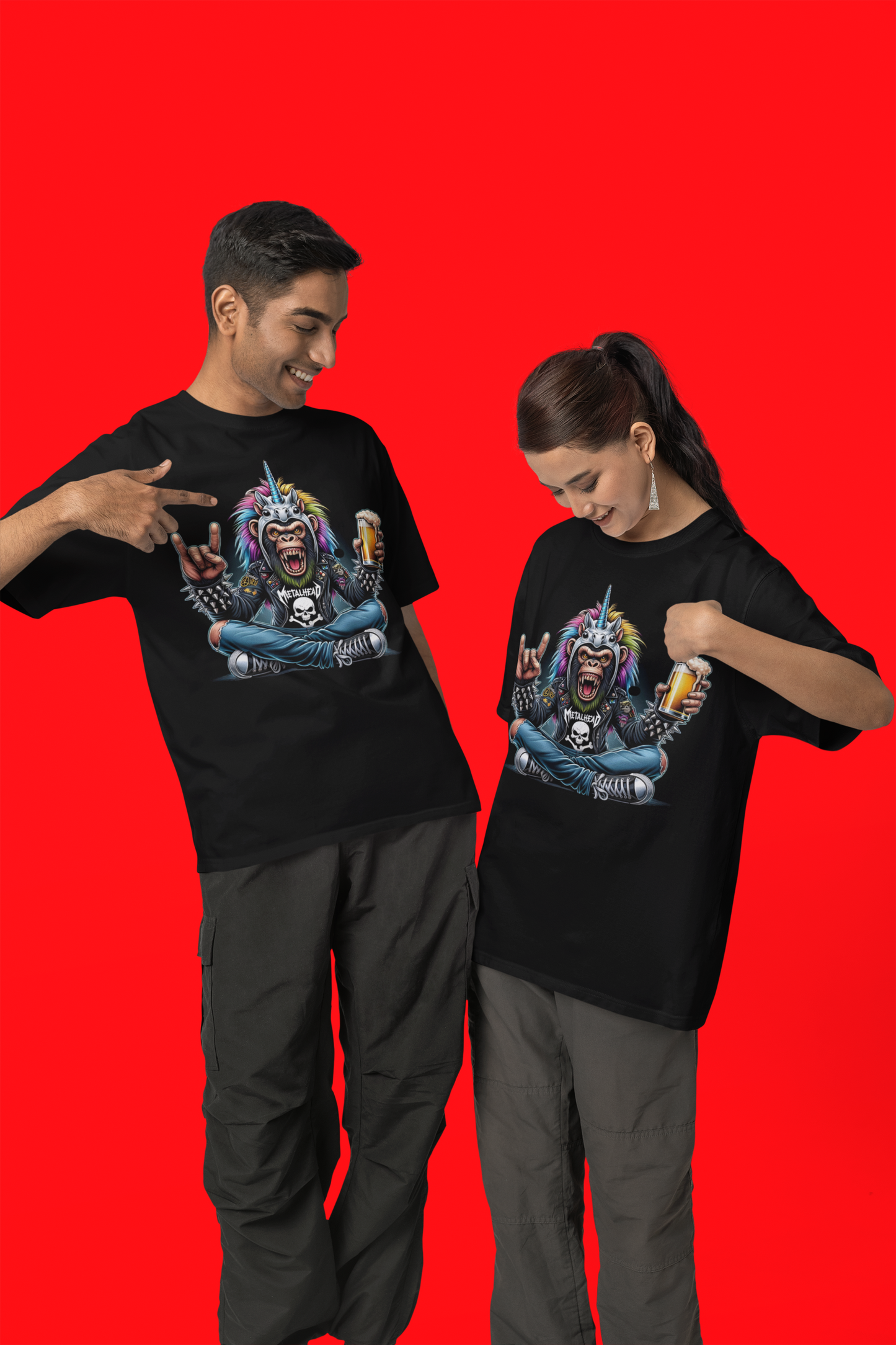 T-Shirt Suicide Unicorn Monkeys *Oversize*