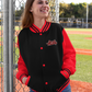 College jacket *embroidered on both sides*